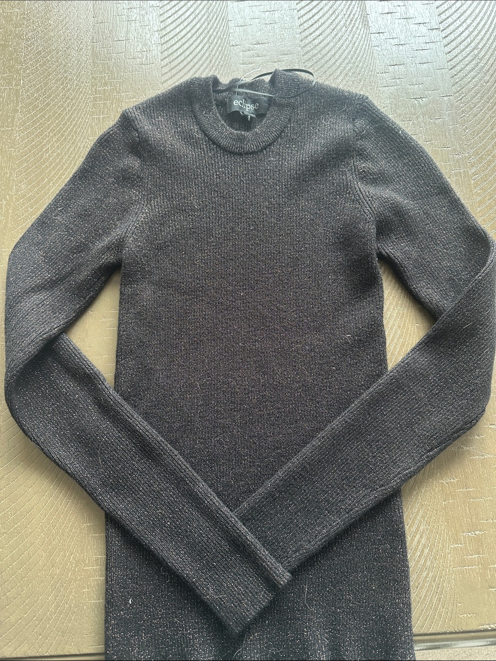 Eclipse Women’s Black Crewneck Knit Sweater